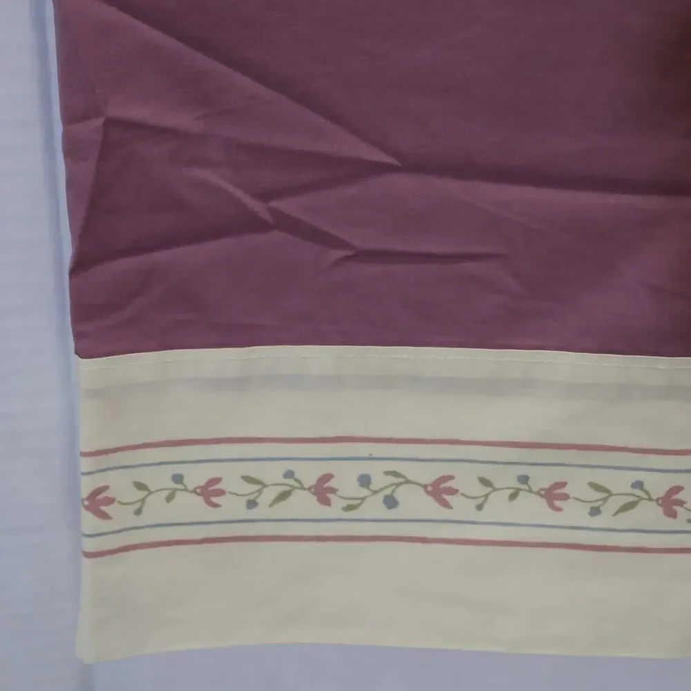 Laura Ashley Pillowcase Standard 200TC Floral Border Made in USA